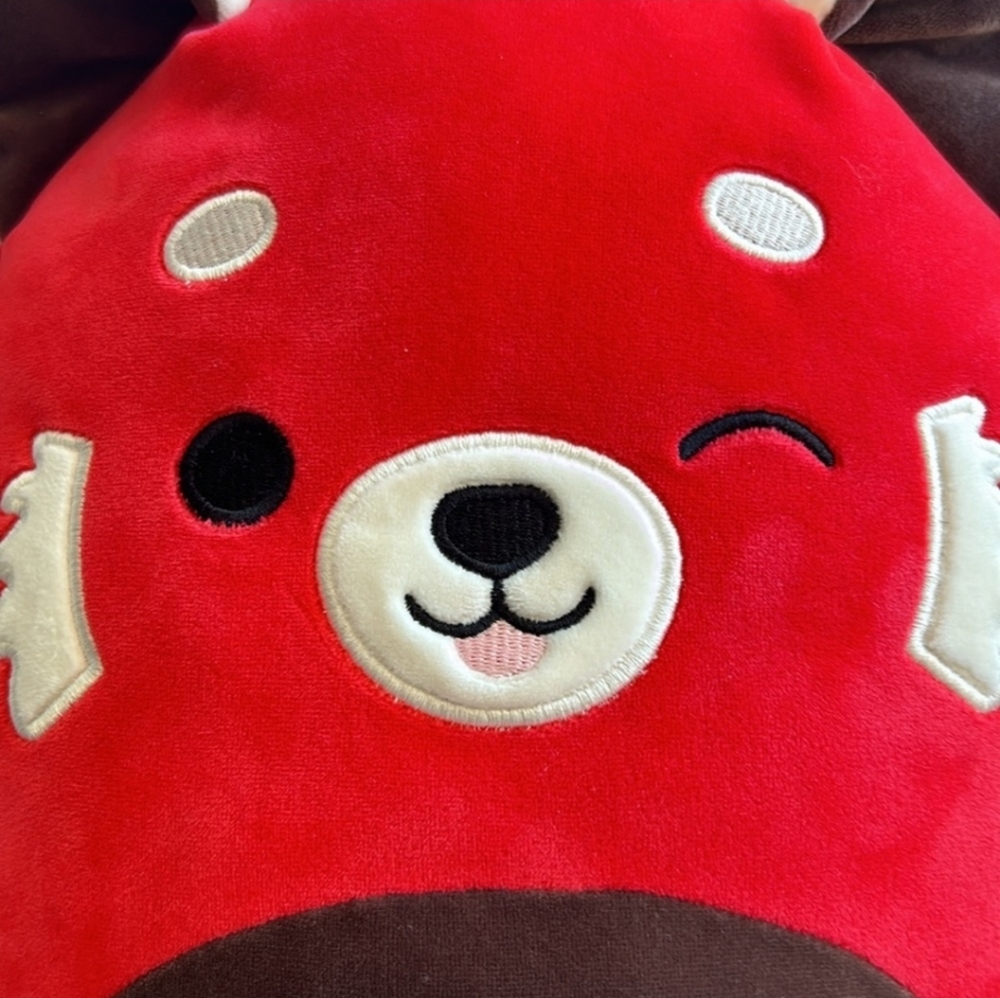 Cici Red Panda Winking Squishmallow 12 Inch Stuffed Plush Stuffed Animal HTF - Picture 2 of 8